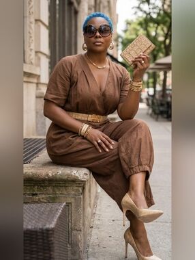 Miu Miu Tan Croc-Embossed Leather Wallet